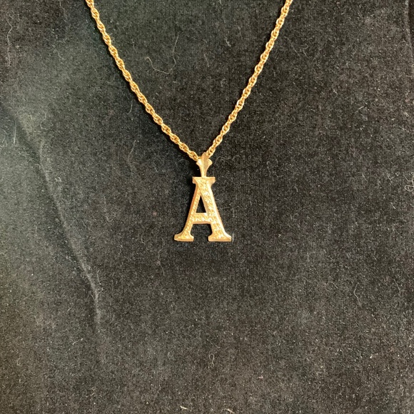 Vintage 1990s 14k Gold Initial A Pendant! Necklace Sold Separately! - Picture 2 of 5